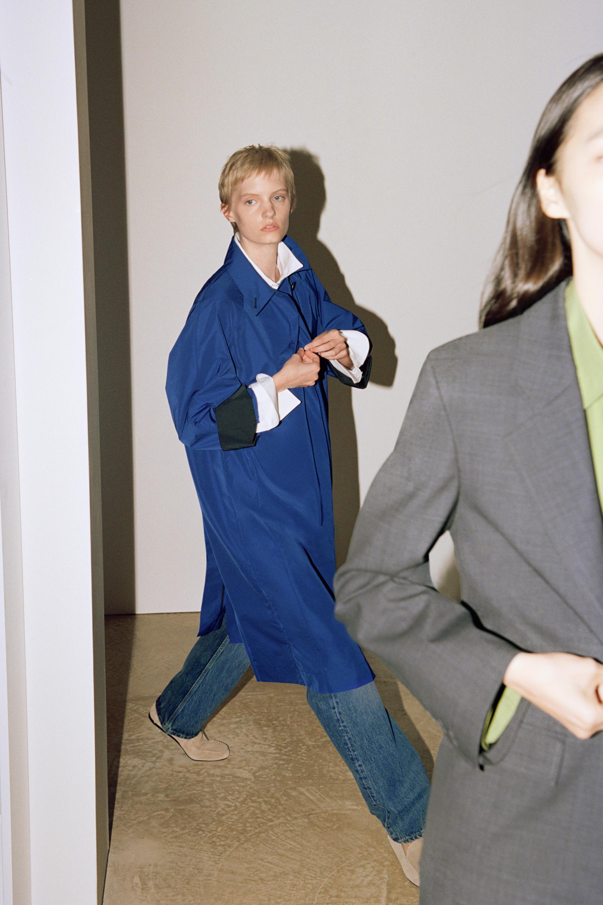 ZW COLLECTION MIDI NYLON TRENCH COAT